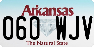 AR license plate 060WJV