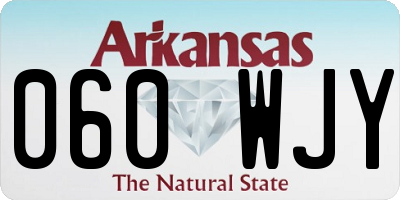 AR license plate 060WJY