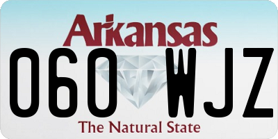 AR license plate 060WJZ