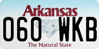 AR license plate 060WKB