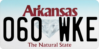 AR license plate 060WKE