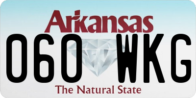 AR license plate 060WKG