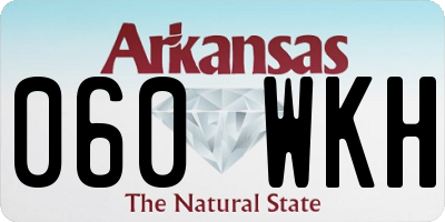 AR license plate 060WKH