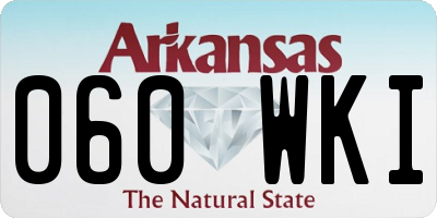 AR license plate 060WKI
