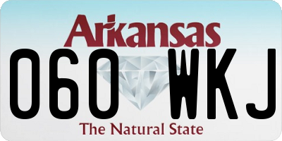 AR license plate 060WKJ