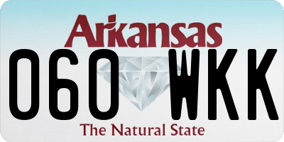 AR license plate 060WKK