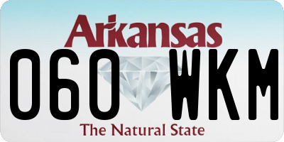 AR license plate 060WKM