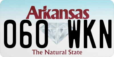 AR license plate 060WKN