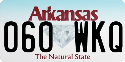 AR license plate 060WKQ