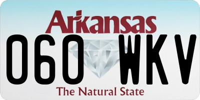 AR license plate 060WKV