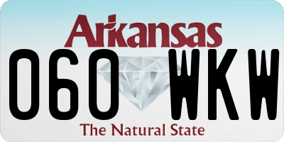AR license plate 060WKW
