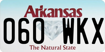 AR license plate 060WKX