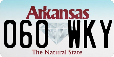 AR license plate 060WKY