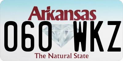 AR license plate 060WKZ
