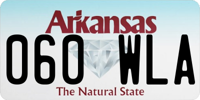 AR license plate 060WLA