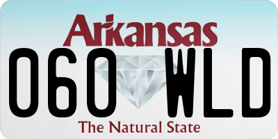 AR license plate 060WLD