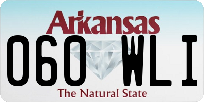 AR license plate 060WLI