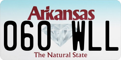 AR license plate 060WLL
