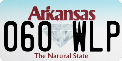 AR license plate 060WLP