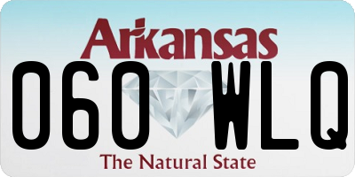 AR license plate 060WLQ