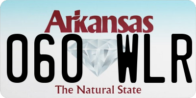AR license plate 060WLR