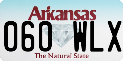 AR license plate 060WLX