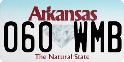 AR license plate 060WMB