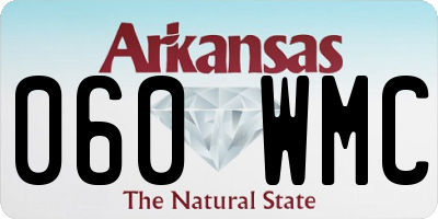 AR license plate 060WMC