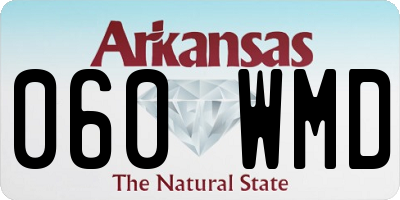 AR license plate 060WMD