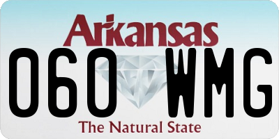 AR license plate 060WMG