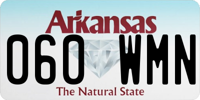 AR license plate 060WMN