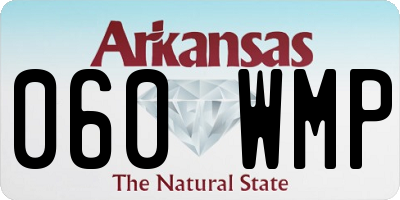 AR license plate 060WMP