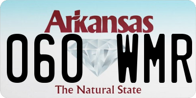 AR license plate 060WMR