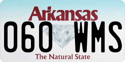 AR license plate 060WMS