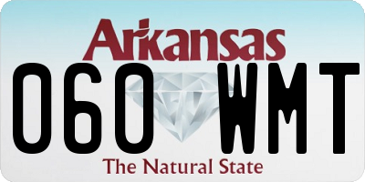 AR license plate 060WMT