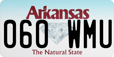 AR license plate 060WMU