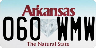 AR license plate 060WMW