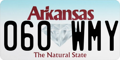 AR license plate 060WMY