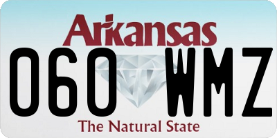 AR license plate 060WMZ