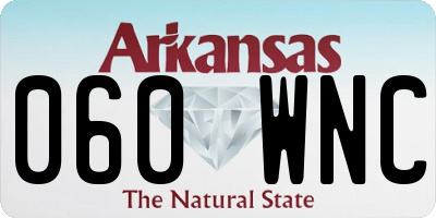 AR license plate 060WNC