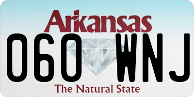 AR license plate 060WNJ