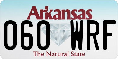 AR license plate 060WRF