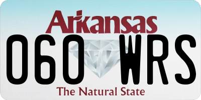 AR license plate 060WRS