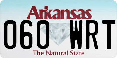 AR license plate 060WRT
