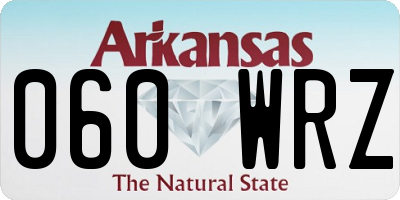 AR license plate 060WRZ