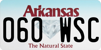 AR license plate 060WSC