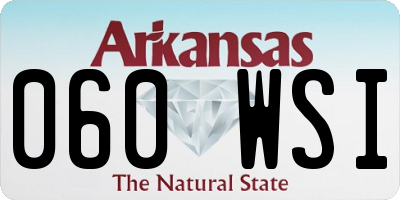 AR license plate 060WSI