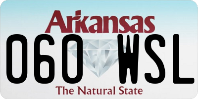 AR license plate 060WSL