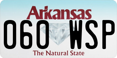 AR license plate 060WSP