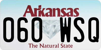 AR license plate 060WSQ